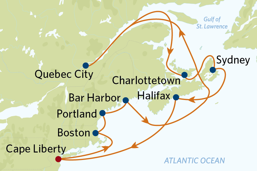 CEL 14 Nt Canada and New England Cruise only